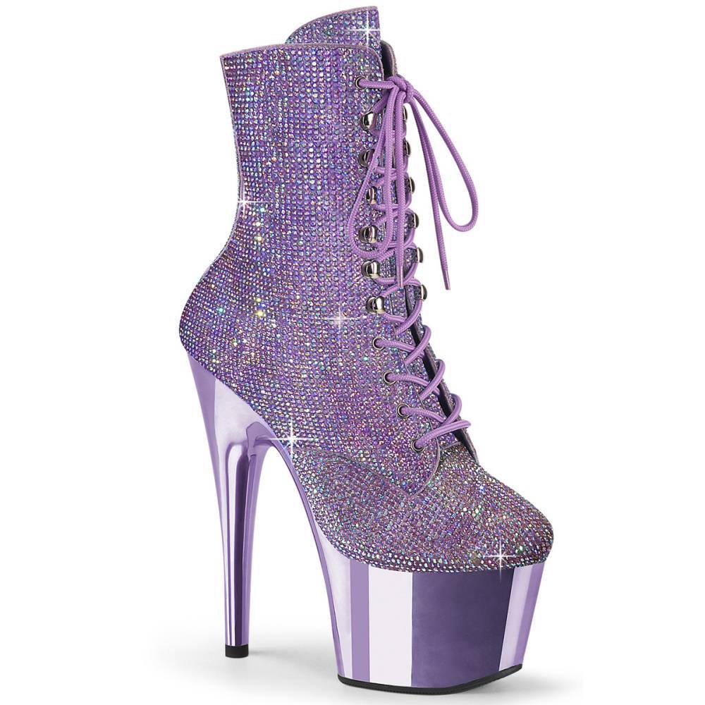 Pleaser - ADORE1020CHRS Bottes de plateforme, Pole dance chaussures - Violet Product image